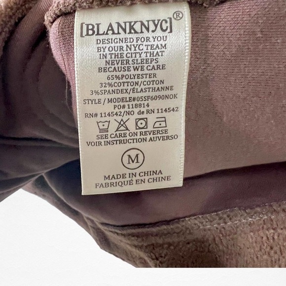 New Women’s BLANKNYC Taupe Fleece Shacket Size M - Picture 7 of 7